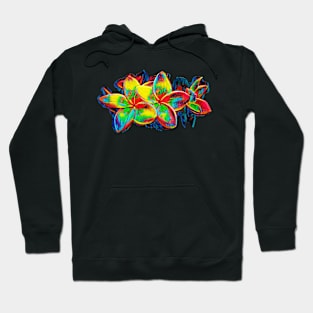 Plumeria Flower In Color Hoodie